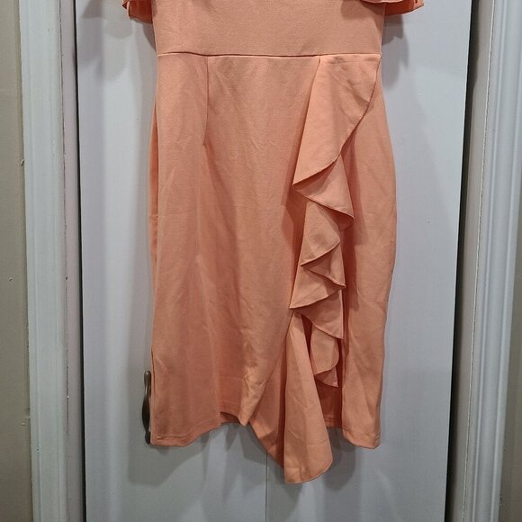 😳BUY 1,GET 2 FREE😳 NWT knitee peach dress - Picture 2 of 5